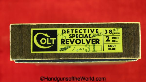 Colt Detective Special, .38 Special, Built in 1970-Mint in Box - Image 27