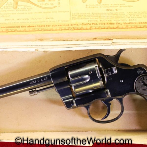 Colt, New Army, Model 1894, .38, 1910, Mint, in Box, Boxed, Handgun, Revolver, C&R, Collectible, 38, 1894, Model, New, Army, Hand gun, Americana, USA, US