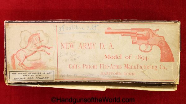 Colt, New Army, Model 1894, .38, 1910, Mint, in Box, Boxed, Handgun, Revolver, C&R, Collectible, 38, 1894, Model, New, Army, Hand gun, Americana, USA, US