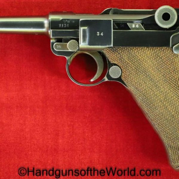 Luger, P.08, 1940, Mauser Banner, 9mm, Police to Military, Full Rig, Fantastic, German, Germany, WWII, WW2, Handgun, Pistol, C&R, Collectible, Mauser