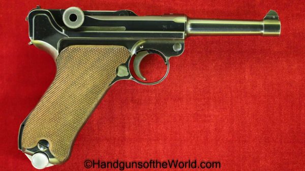 Luger, P.08, 1940, Mauser Banner, 9mm, Police to Military, Full Rig, Fantastic, German, Germany, WWII, WW2, Handgun, Pistol, C&R, Collectible, Mauser