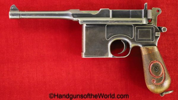 Mauser, 1896, Broomhandle, Red 9, Treaty of Versailles, Rework, 9mm, C96, Handgun, Pistol, C&R, Collectible, German, Germany, Broom Handle, Weimar