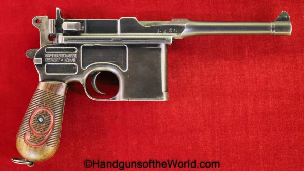Mauser, 1896, Broomhandle, Red 9, Treaty of Versailles, Rework, 9mm, C96, Handgun, Pistol, C&R, Collectible, German, Germany, Broom Handle, Weimar