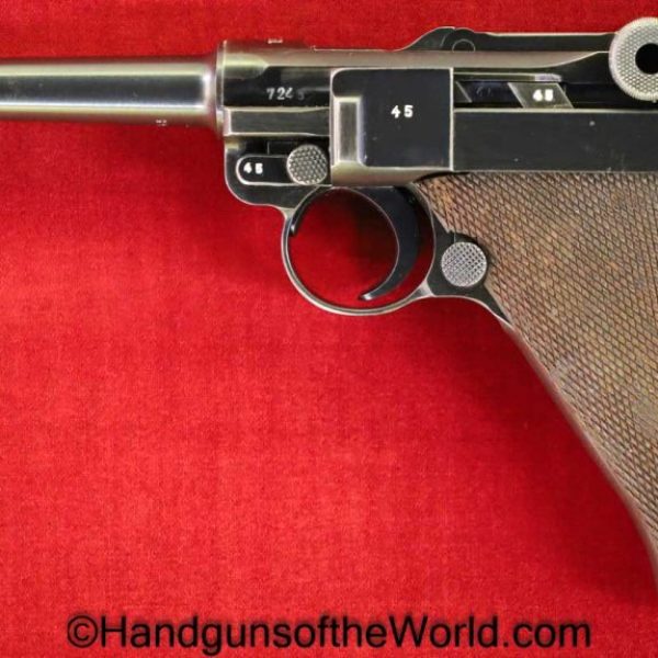 Luger, P.08, S/42, 1937, 9mm, German, WWII, Matching Magazine, Matching Mag, Germany, WW2, Handgun, Pistol, C&R, Collectible, Mauser, P08, P 08, P-08