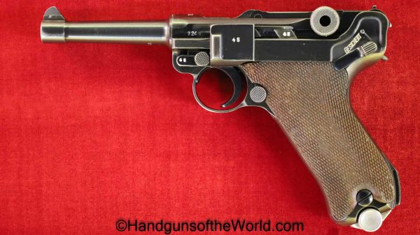 Luger, P.08, S/42, 1937, 9mm, German, WWII, Matching Magazine, Matching Mag, Germany, WW2, Handgun, Pistol, C&R, Collectible, Mauser, P08, P 08, P-08