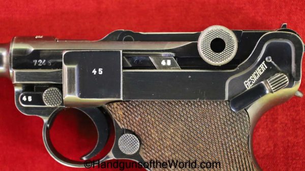 Luger P.08 S/42-1937,9mm, German WWII Issue with a Matching Magazine - Image 13