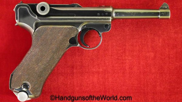 Luger, P.08, S/42, 1937, 9mm, German, WWII, Matching Magazine, Matching Mag, Germany, WW2, Handgun, Pistol, C&R, Collectible, Mauser, P08, P 08, P-08