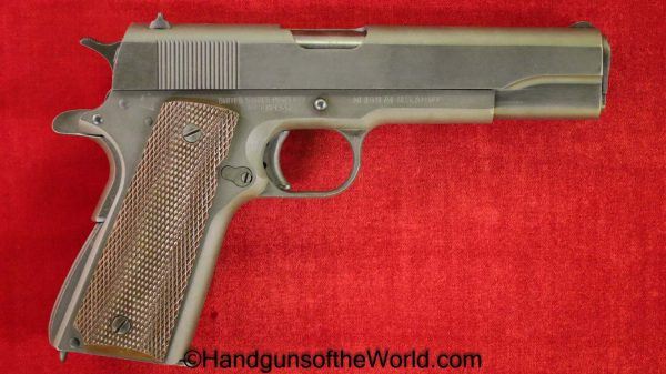 Colt, Ithaca, 1911A1, .45acp, US, Army, 1944, Fantastic, 45, .45, 1911, Handgun, Pistol, C&R, Collectible, WWII, WW2, Americana, American, USA, US, America