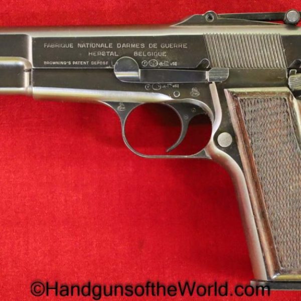 FN, Browning, High Power, 9mm, Pre-War, Military, Pre War, Belgian, Belgium, Handgun, Pistol, C&R, Collectible, BHP, Hi Power, Hi-Power, Hand gun