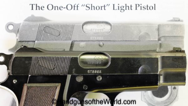 Inglis, MKI*, High Power, 9mm, Experimental, One-Off, Short Pistol, with Provenance, Handgun, Pistol, C&R, Collectible, Canadian, Canada, Short, BHP