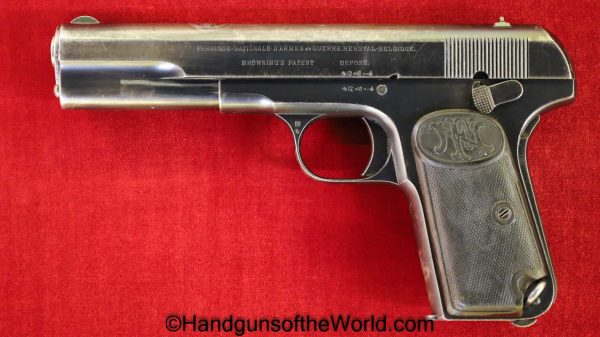 FN, Browning, 1903, 9mm, Ottoman Empire, Turkish Contract, Handgun, Pistol, C&R, Collectible, WWI, WW1, Ottoman, Turk, Turkish, Empire, Contract