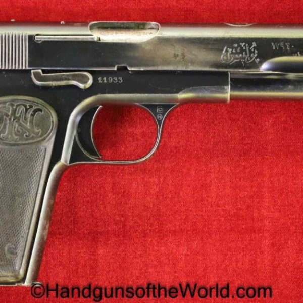 FN, Browning, 1903, 9mm, Ottoman Empire, Turkish Contract, Handgun, Pistol, C&R, Collectible, WWI, WW1, Ottoman, Turk, Turkish, Empire, Contract