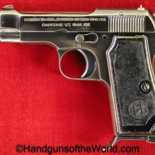 Beretta, 1934, .380, Public Security Marked, Public Security, PS, Handgun, Pistol, C&R, Collectible, Italian, Italy, WWII, WW2, 1942, 380, acp, auto