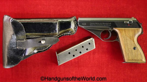 Mauser, HSc, 7.65mm, Late War, German, Police, Eagle L, Full Rig, Fantastic, Handgun, Pistol, C&R, Collectible, WWII, WW2, E/L, Germany, 32, .32, 7.65