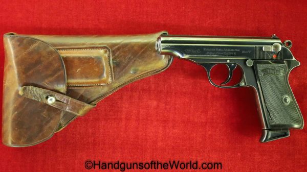 Walther, PP, 7.65mm, Pre-War, with Holster, 1938, Pre War, German, Germany, Handgun, Pistol, C&R, Collectible, 32, .32, acp, auto, 7.65, Hand gun