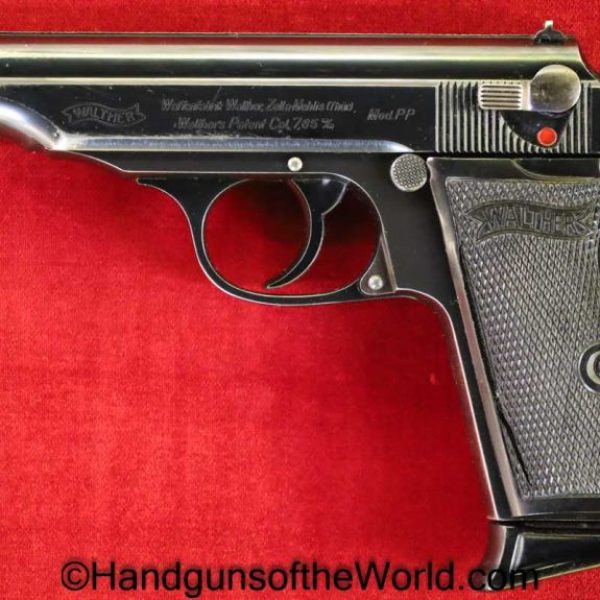 Walther, PP, 7.65mm, Pre-War, with Holster, 1938, Pre War, German, Germany, Handgun, Pistol, C&R, Collectible, 32, .32, acp, auto, 7.65, Hand gun