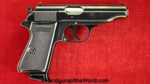 Walther, PP, 7.65mm, Pre-War, with Holster, 1938, Pre War, German, Germany, Handgun, Pistol, C&R, Collectible, 32, .32, acp, auto, 7.65, Hand gun