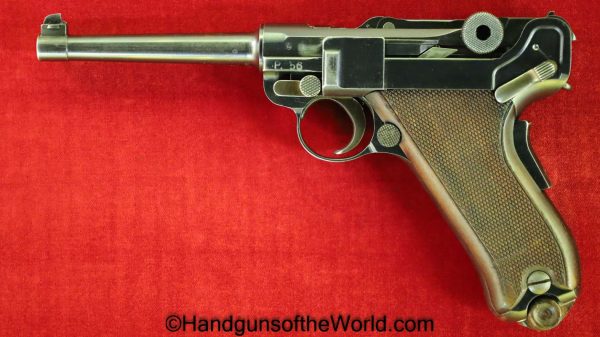 Waffenfabrik Bern, 1906/24, Swiss, Luger, .30, Full Rig, 30, 7.65, 7.65mm, Switzerland, Handgun, Pistol, C&R, Collectible, Bern, 1906-24, with Holster