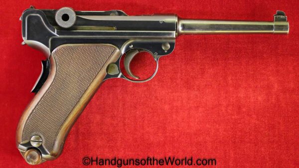 Waffenfabrik Bern, 1906/24, Swiss, Luger, .30, Full Rig, 30, 7.65, 7.65mm, Switzerland, Handgun, Pistol, C&R, Collectible, Bern, 1906-24, with Holster