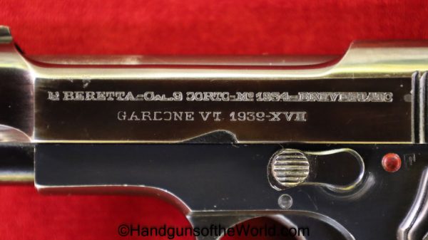 Beretta, 1934, .380, Military, Dated, 1939, Full Rig, Italian, Italy, Handgun, Pistol, C&R, Collectible, with Holster, 380, acp, auto, Model, WWII, WW2