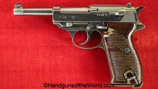 Walther, P.38, Mauser, BYF44, 9mm, German, WWII, WW2, Germany, Handgun, Pistol, C&R, Collectible, P38, P 38, P-38, 1944, 44, byf, byf 44, Hand gun