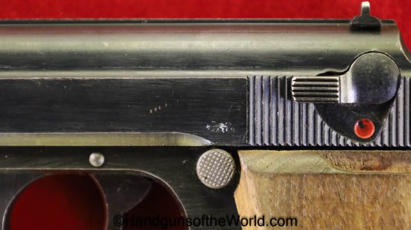 Walther PP, 7.65mm, Late War German WWII Issue, AC Slide Wood Grips-Full Rig - Image 11