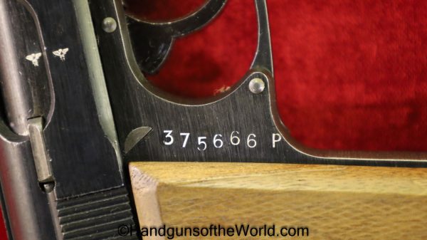 Walther PP, 7.65mm, Late War German WWII Issue, AC Slide Wood Grips-Full Rig - Image 14