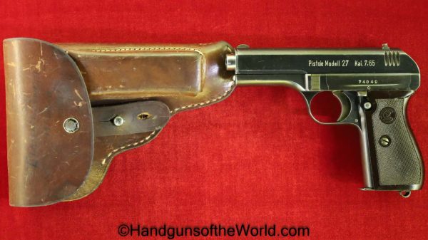 CZ-27, 7.65mm, WWII, German, with Holster, CZ, 27, CZ27, CZ 27, WW2, Germany, Handgun, Pistol, C&R, Collectible, 32, .32, acp, auto, 7.65, Czech
