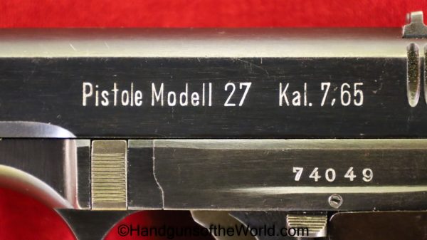 CZ-27, 7.65mm, WWII German Issue with Holster - Image 12