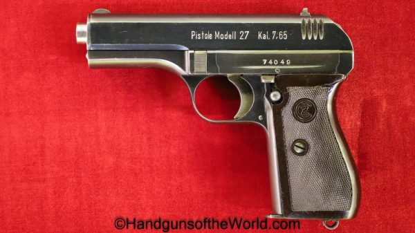 CZ-27, 7.65mm, WWII, German, with Holster, CZ, 27, CZ27, CZ 27, WW2, Germany, Handgun, Pistol, C&R, Collectible, 32, .32, acp, auto, 7.65, Czech
