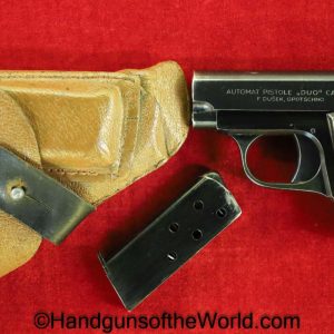 CZ, Duo, 6.35mm, Dated, 1943, Full Rig, with Holster, Handgun, Pistol, C&R, Collectible, VP, Vest Pocket, WWII, WW2, German, Germany, Czech, Czechoslovakia
