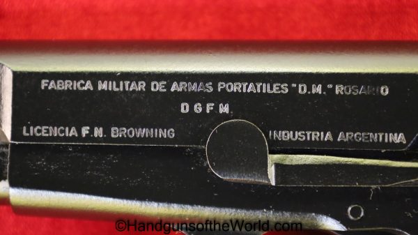 DGFM, Hi-Power, 9mm, Argentine Contract, Full Rig, with Holster, High Power, Hi Power, Argentine, Contract, Argentina, BHP, Browning