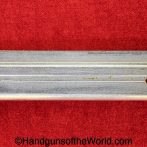 Luger, P.08, 9mm, #4348, Magazine, Clip, Mag, Original, Collectible, German, Germany, 4348, WWII, WW2, Police, P08, P-08, P 08, Haenel Schmeisser, Flat