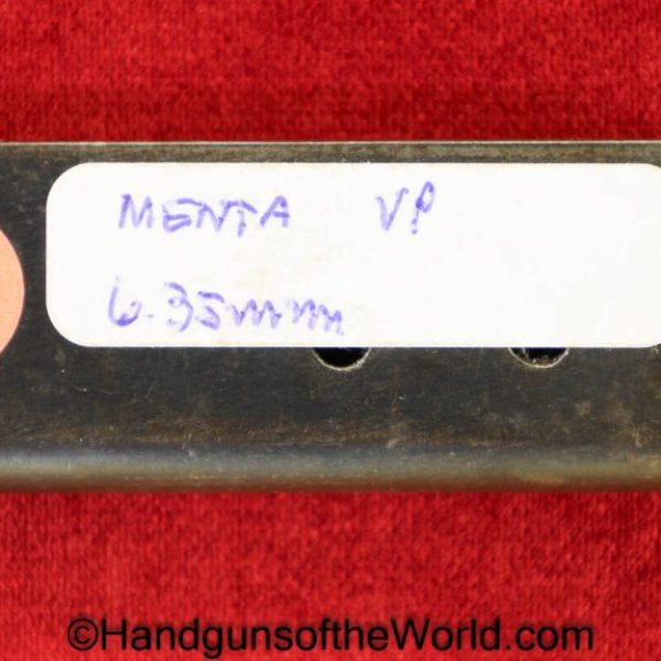 Menz, Menta, 6.35mm, Magazine, Clip, Mag, Original, Collectible, German, Germany, VP, Vest Pocket, 6.35, 25, .25, acp, auto, Hand gun, Pistol,  Handgun