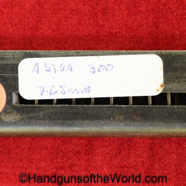 Astra, 300, .32, Magazine, Clip, Mag, Original, Collectible, Spain, Spanish, German, Germany, WWII, WW2, 32, acp, auto, Handgun, Pistol, Hand gun, 9mm