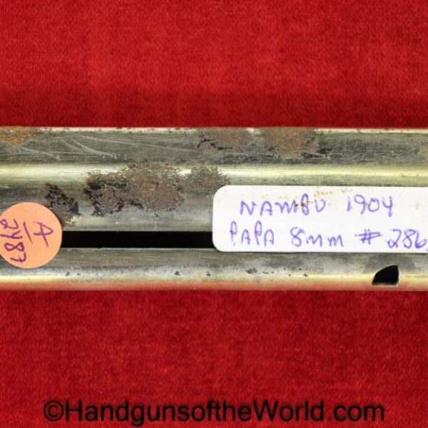 Nambu, 1904, Papa, 8mm, #2863, Magazine, Clip, Mag, Original, Collectible, 2863, Japan, Japanese, Hand gun, Handgun, Pistol, Model