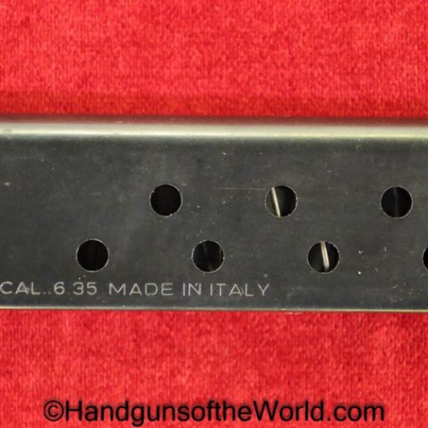 Beretta, 950, 6.35mm, Magazine, Clip, Mag, Original, Collectible, Italy, Italian, Handgun, Pistol, Model, 6.35, 25, .25, acp, auto, Hand gun