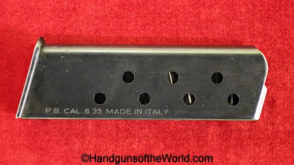 Beretta, 950, 6.35mm, Magazine, Clip, Mag, Original, Collectible, Italy, Italian, Handgun, Pistol, Model, 6.35, 25, .25, acp, auto, Hand gun