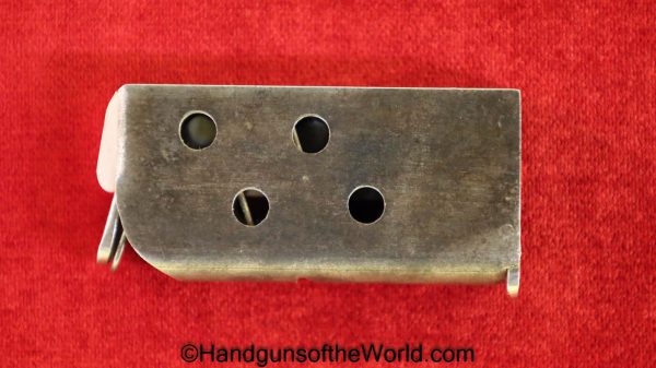 Mann, WT, 1920, 1921, 6.35mm, Magazine, Clip, Mag, Original, Collectible, German, Germany, Handgun, Pistol, 6.35, 25, .25, acp, auto, VP, Vest Pocket