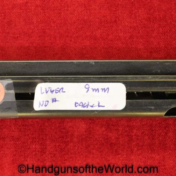 Luger, P.08, 9mm, Magazine, Clip, Police, Eagle L, No Number, NSN, S.A. 0.4.58, Original, Collectible, German, Germany, WWII, WW2, E/L, P08, P 08, P-08
