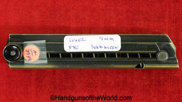 Luger, P.08, 9mm, Black Widow, Magazine, Clip, Mag, Original, Collectible, P08, P 08, P-08, German, Germany, WWII, WW2, Handgun, Pistol, Hand gun