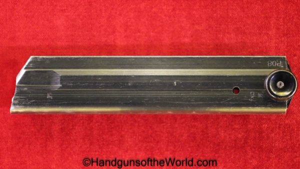Luger, P.08, 9mm, Black Widow, Magazine, Clip, Mag, Original, Collectible, P08, P 08, P-08, German, Germany, WWII, WW2, Handgun, Pistol, Hand gun