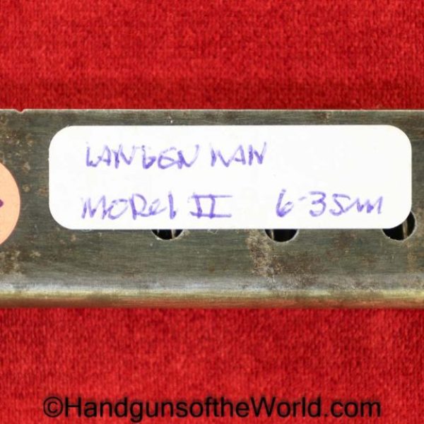 Langenhan, Model II, 6.35, Magazine, Clip, Mag, Original, Collectible, German, Germany, Handgun, Pistol, 6.35mm, 25, .25, acp, auto, Hand gun
