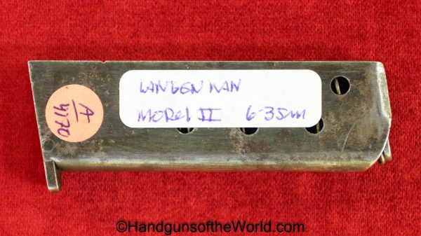 Langenhan, Model II, 6.35, Magazine, Clip, Mag, Original, Collectible, German, Germany, Handgun, Pistol, 6.35mm, 25, .25, acp, auto, Hand gun