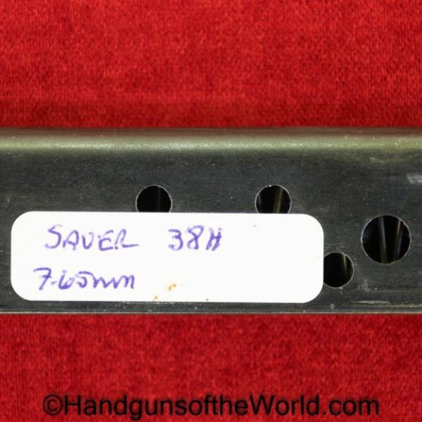 Sauer, 38H, 7.65mm, Magazine, Clip, Mag, Original, Collectible, late War, Zinc base, Zinc, Zink, 38, Handgun, Pistol, German, Germany, 32, .32, WWII, WW2
