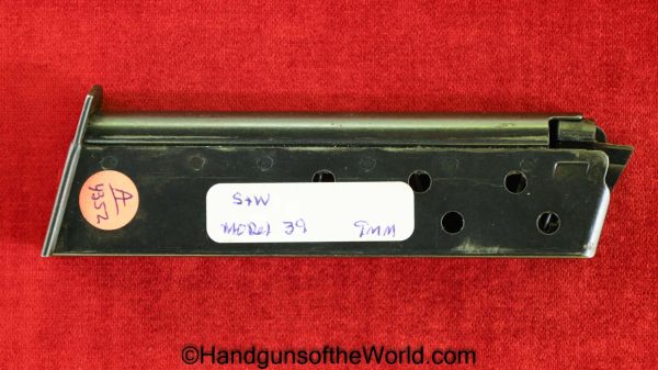 S&W, Model 39, 9mm, Magazine, Clip, Mag, Original, Collectible, Model, 39, Americana, Handgun, Pistol, Hand gun, Smith and Wesson, Smith & Wesson