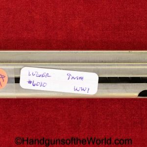 Luger, P.08, 9mm, Magazine, Clip, WWI, Era, WW1, #6010, wooden base, 6010, Original, Collectible, Mag, P08, P 08, P-08, German, Germany, Handgun, Pistol