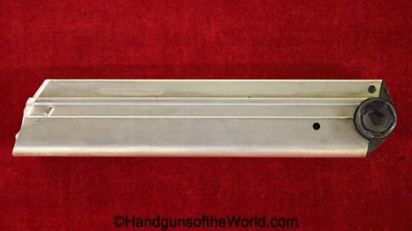 Luger, P.08, 9mm, Magazine, Clip, WWI, Era, WW1, #6010, wooden base, 6010, Original, Collectible, Mag, P08, P 08, P-08, German, Germany, Handgun, Pistol