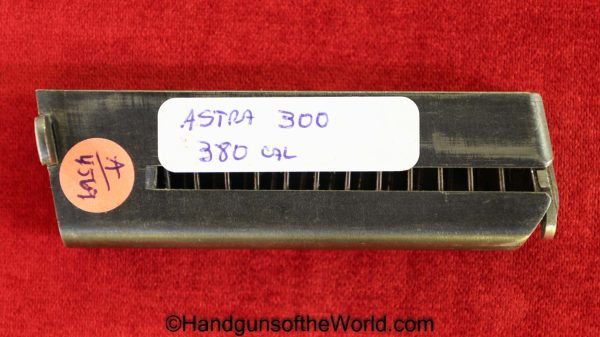 Astra, 300, .380, Magazine, Clip, Mag, Original, Collectible, Spain, Spanish, German, Germany, WWII, WW2, 380, acp, auto, Handgun, Pistol, Hand gun