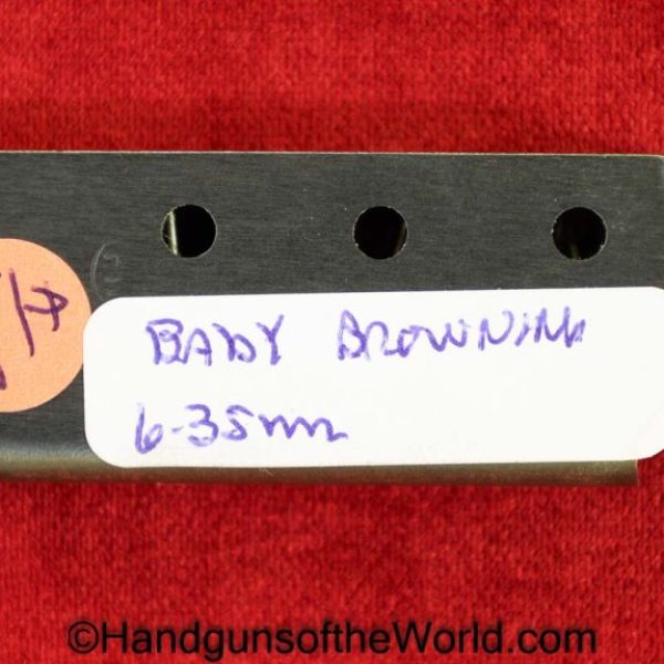 Browning, Baby, 6.35mm, Magazine, Clip, Mag, Original, Collectible, Belgian, Belgium, 6.35, 25, .25, acp, auto, Handgun, Pistol, Hand gun